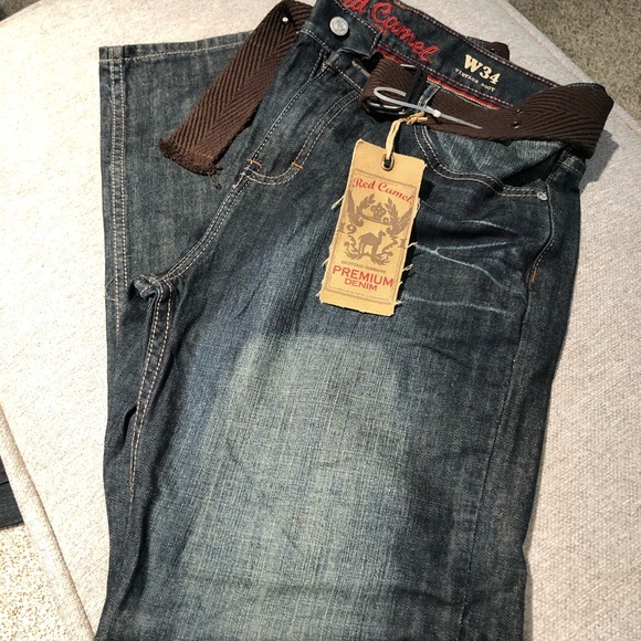 red camel bootcut jeans mens